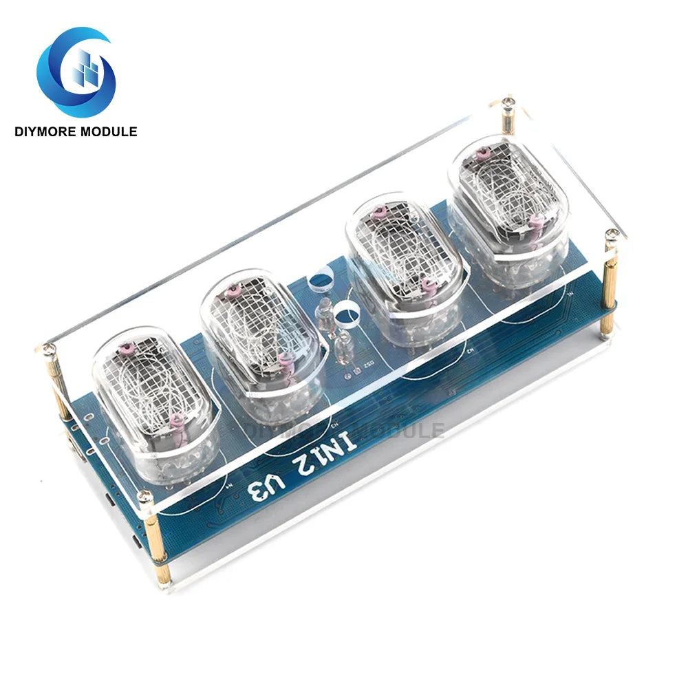 IN12 IN-12 PCBA Nixie Tube Digital LED Clock Electronic DIY Kit Retro Gift Glow Clock Gift Without Tube