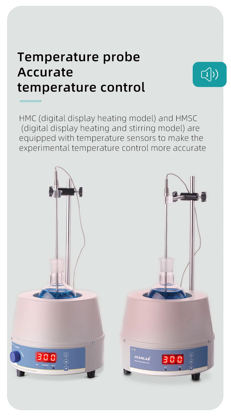 Digital Electric Heating Mantle With Magnetic Stirring Lab Equipment Magnetic Stirrer With Temperature Controller 500ml 220v