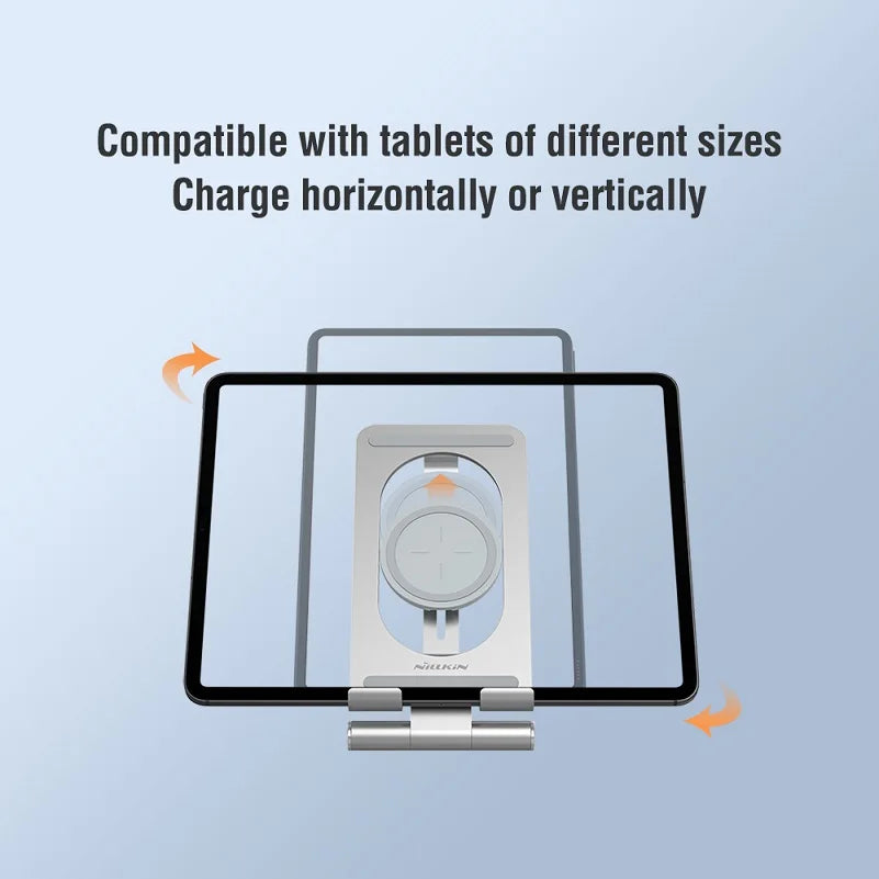 For iPad Wireless Charger, Nillkin Tablet Wireless Charging Pad Aluminum 15W Qi Wireless Charger for Huawei MatePad Pro For iPad