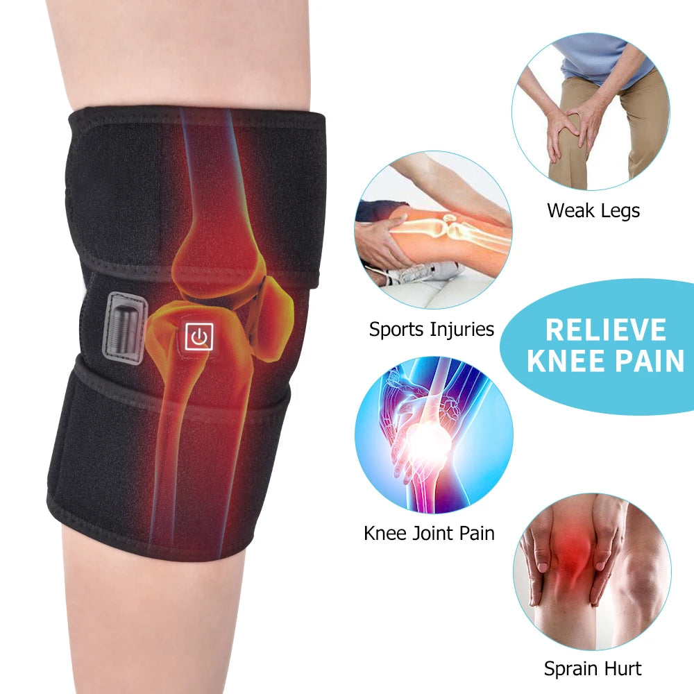Heated Physiotherapy Knee Joint Brace Warm Keeping Health Care for Arthritis Knee Pain Relief Knee Protection Support Belt