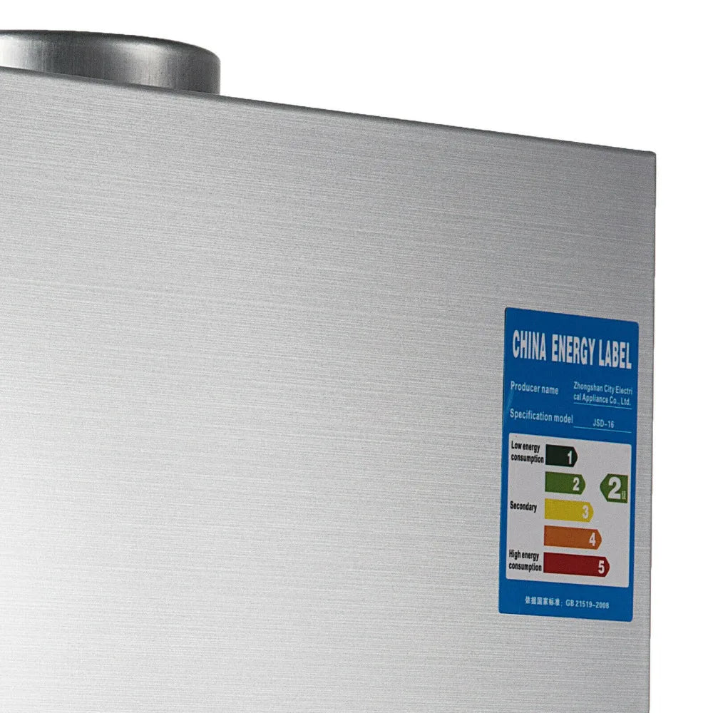 Sihao LPG Gas Hot Water Heater 6L-18L Tankless Instant Butane Propane Gas Boiler With Shower Kit LCD Display For Home Camping ﻿
