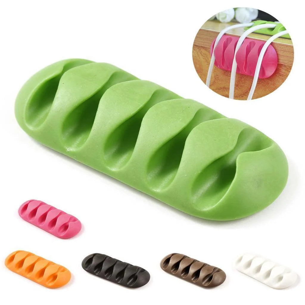 Plug Wire Socket Holder Hook Cable Clip Power USB Cords Sort Out Home Office Desk Organizer Supply Electronics Accessories