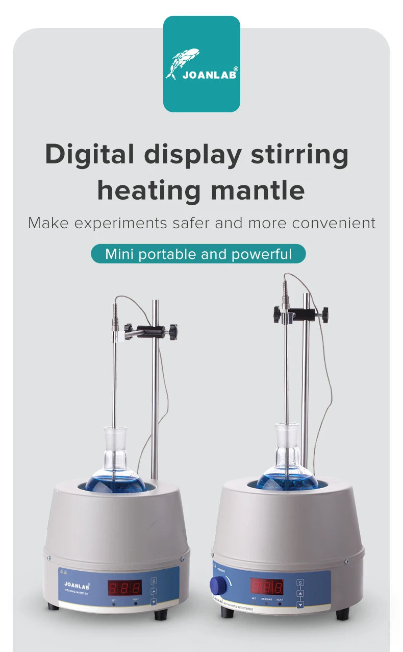Digital Electric Heating Mantle With Magnetic Stirring Lab Equipment Magnetic Stirrer With Temperature Controller 500ml 220v