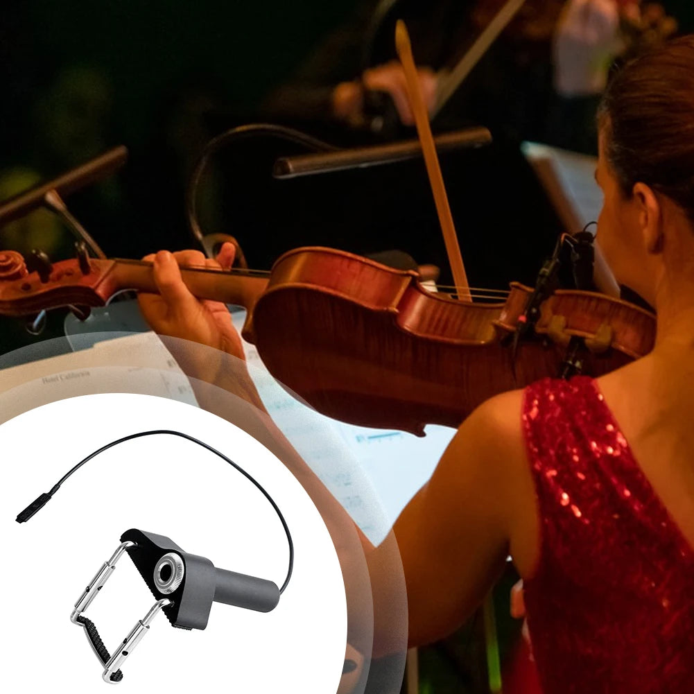 Violin Pickup Electronic Organ Pickup Musical Instrument Pickup Portable Viola Pickup for String Instrument Violin Viola CV-20