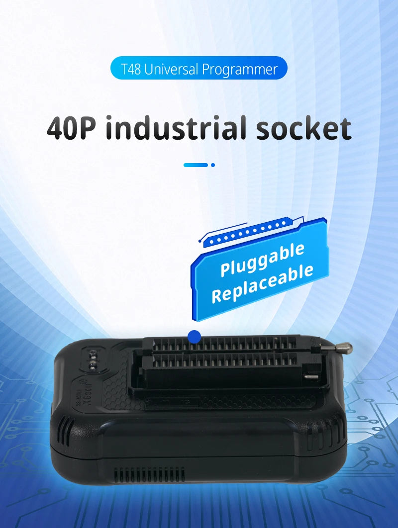 XGecu NEW T48 (TL866-3G) Programmer Support 34000+ ICs for SPI/Nor/NAND Flash/EMMC BGA/TSOP/SOP/PLCC + 14 parts