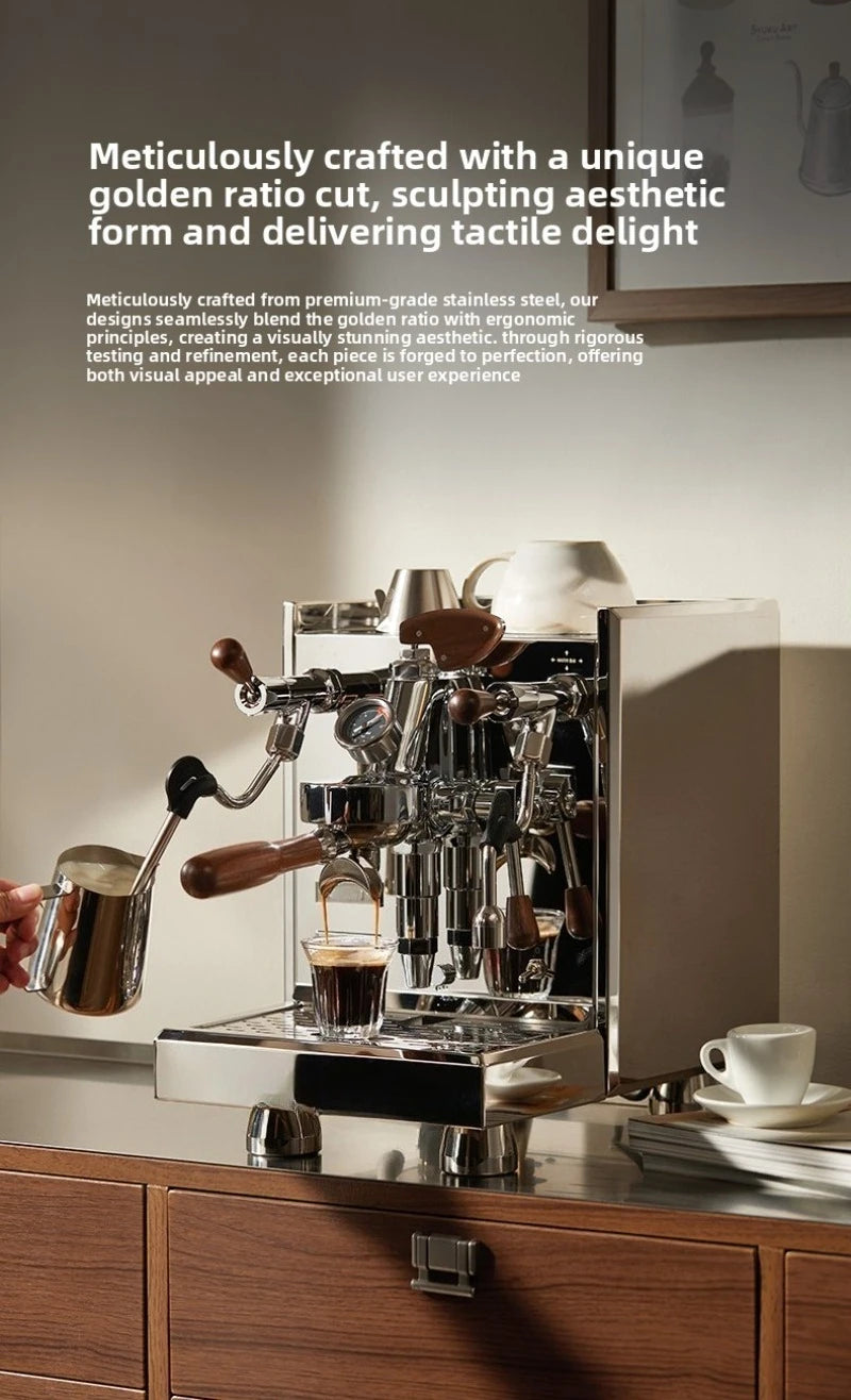 Semi-Automatic Coffee Maker,3035A/B/C Concentration E61 Brewing Head, Semi-automatic Dual Boiler 15 Bar Vibration Pump