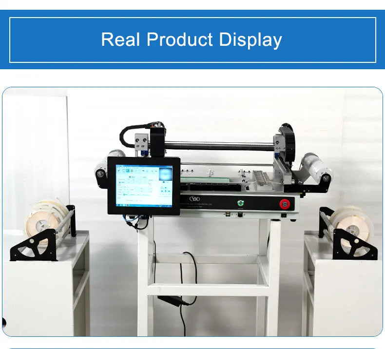 Stock in EU Full Automatic Desktop SMD Pick and Place Machine Flying Vision Precision Camera For SMT Led Production Line