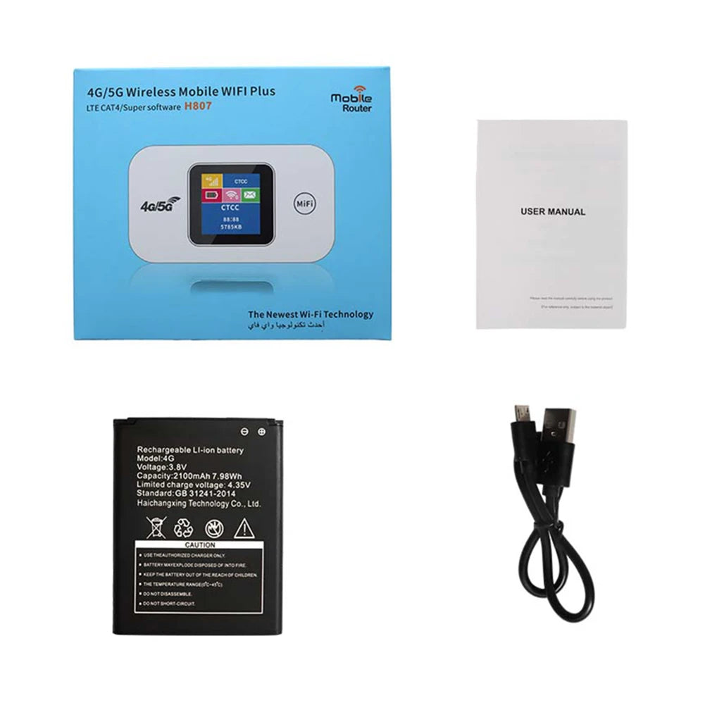 H807 H807 Pro 4G LTE Modem Wireless Wifi Router 150Mbps Mobile WiFi Routers Portable Pocket Mini Wi-Fi Device With Sim Card Slot
