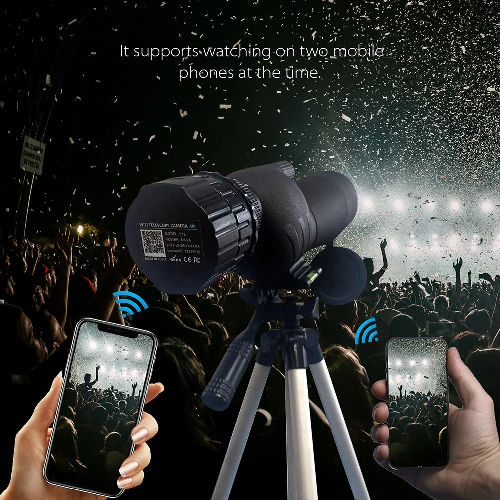 4 Million Pixel HD WiFi Electronic Eyepieces for 25mm-50mm Scopes WiFi Telescope Eyepiece Camera Portable Spotting Scope Camera