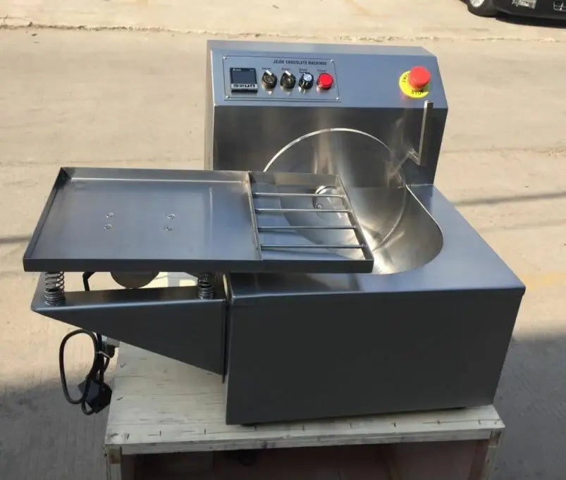 With Vibration Table Wheel Type Chocolate Tempering Machine Chocolate Melting Machine Chocolate Melting Coating Machine