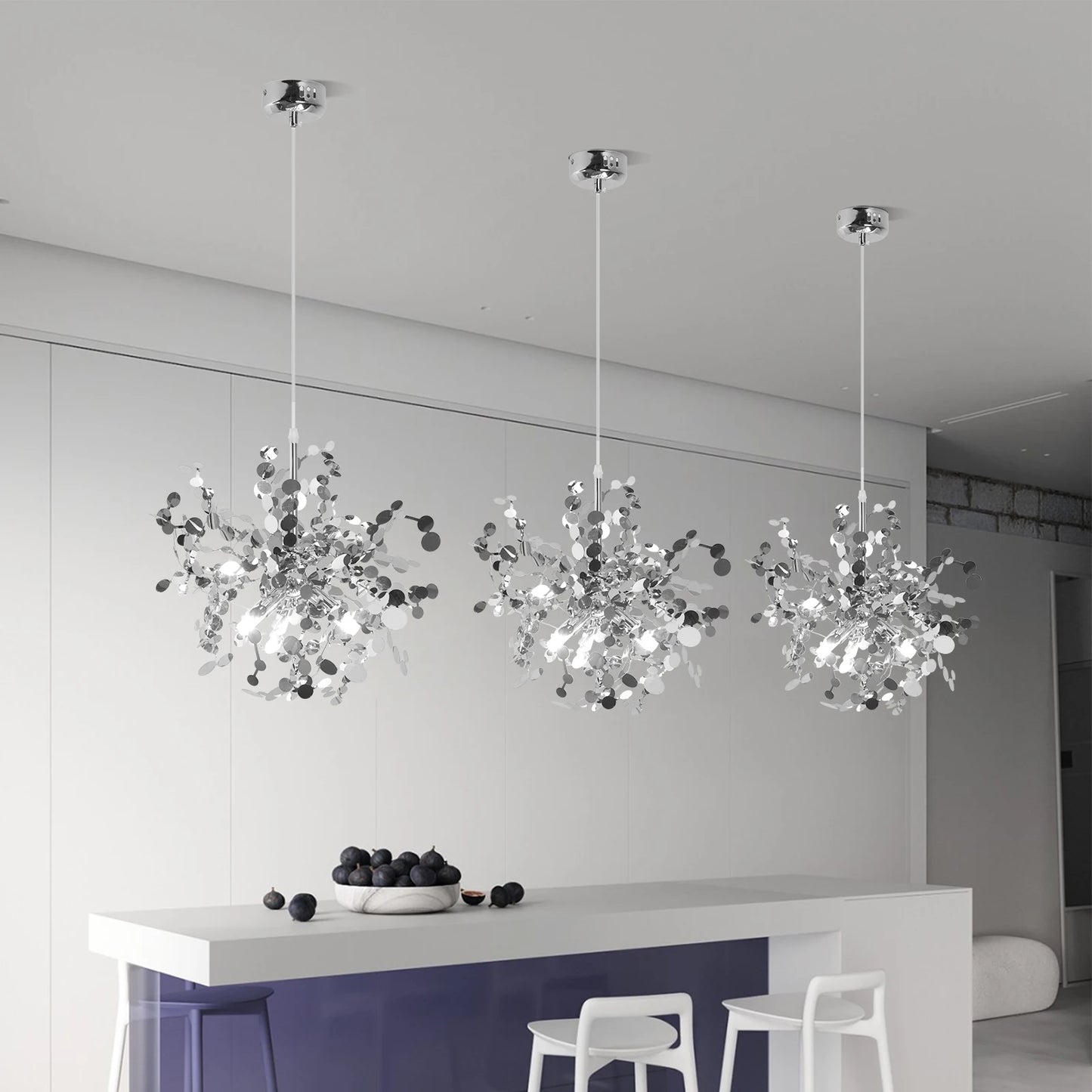 Modern Pendant Light Led Firework Chandelier Hanging Ceiling Lamp Dining Room Kitchen Island Nordic Luminaire Home Decor Fixture
