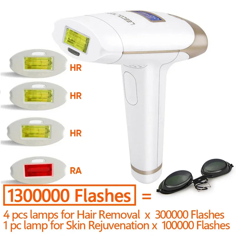 Lescolton IPL hair removal epilator with display, attachments, and fast delivery option.