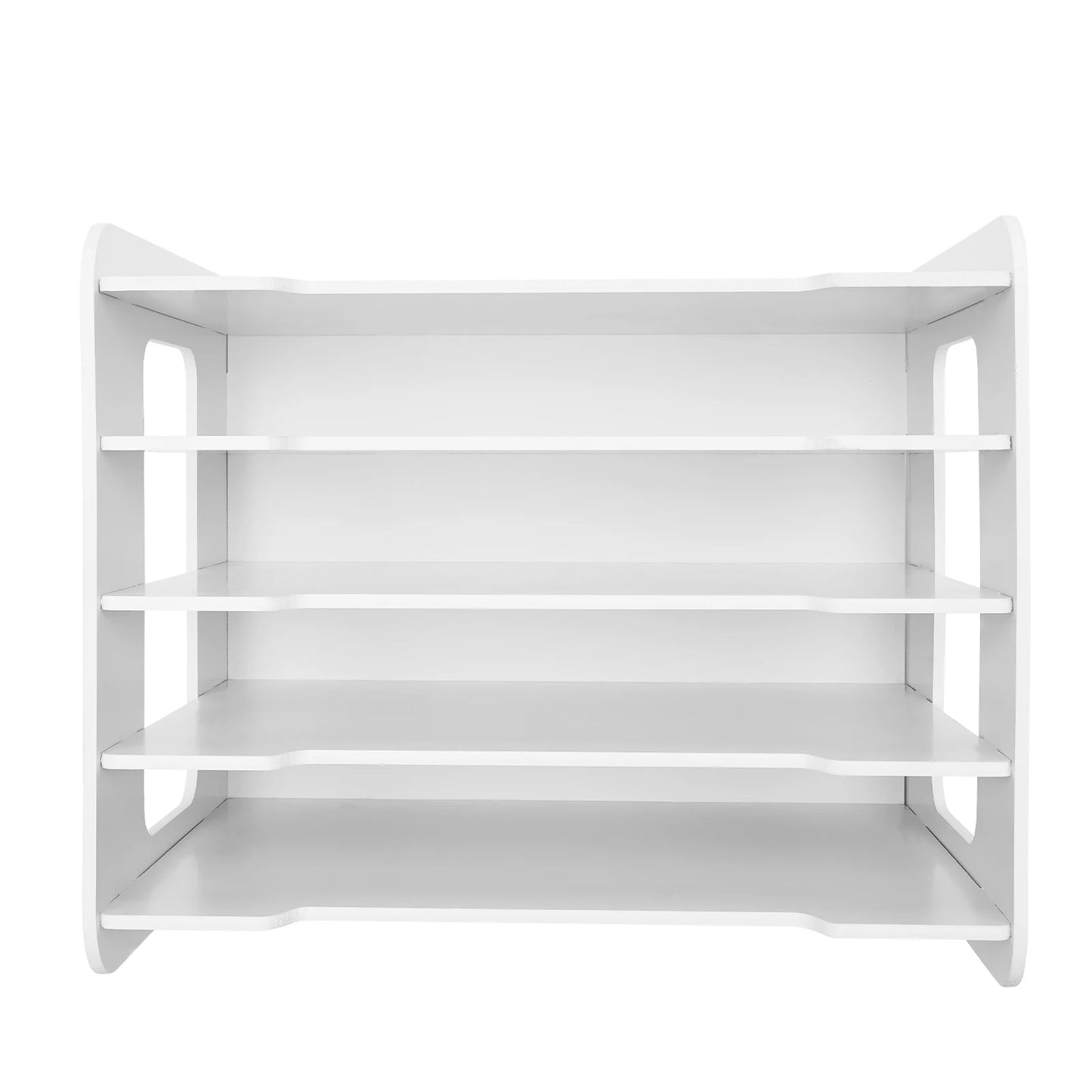 Letter Tray Organizer with Handle 5 Trays A4 Paper Folder Paper Sorter Desk Organizer File Folder for Office Home School