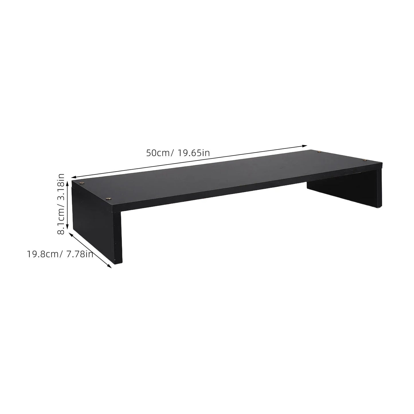 Computer Heightening Stand 15Cm Monitor Riser For Laptop Printer Desk Organizer Wooden Shelf Anti-Slip Desktop Storage