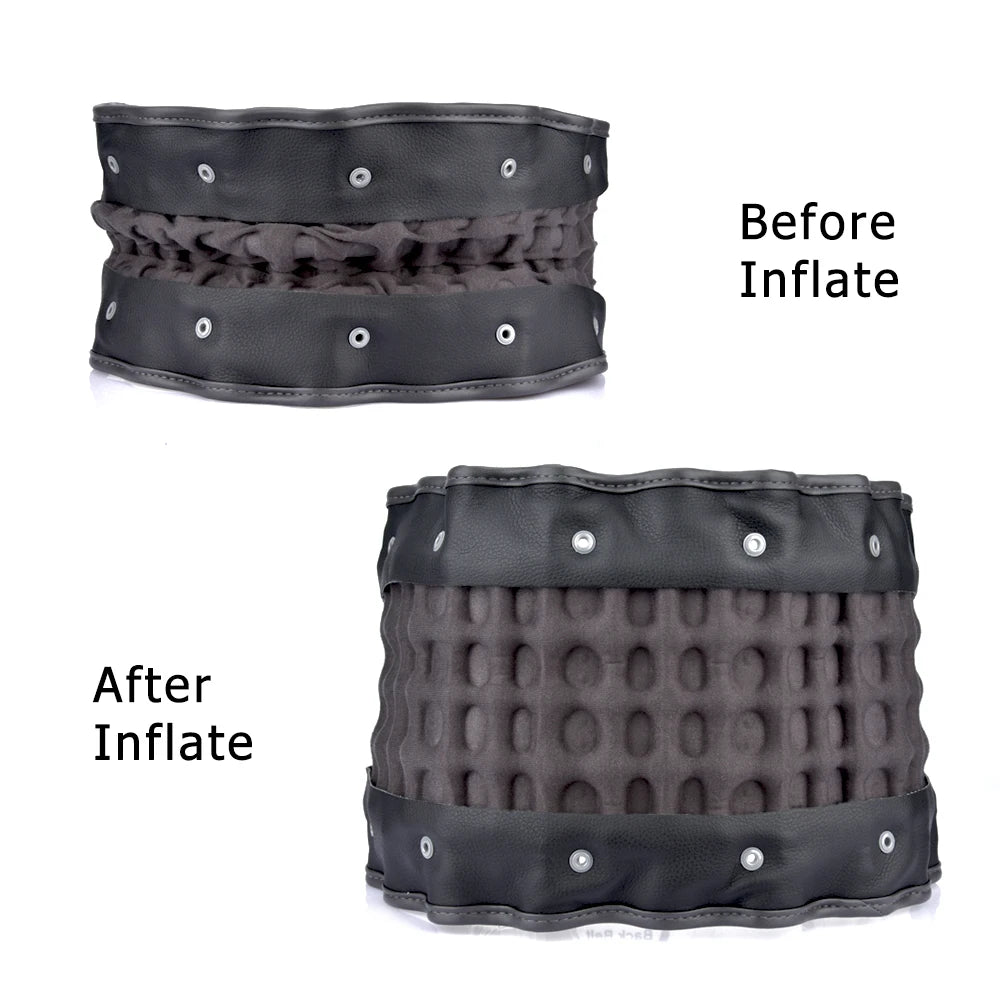 Inflatable Lumbar Waist Belt Air Decompression Back Support Health Care Spine Traction Back Massage Brace Hand Pumb Waist Strap
