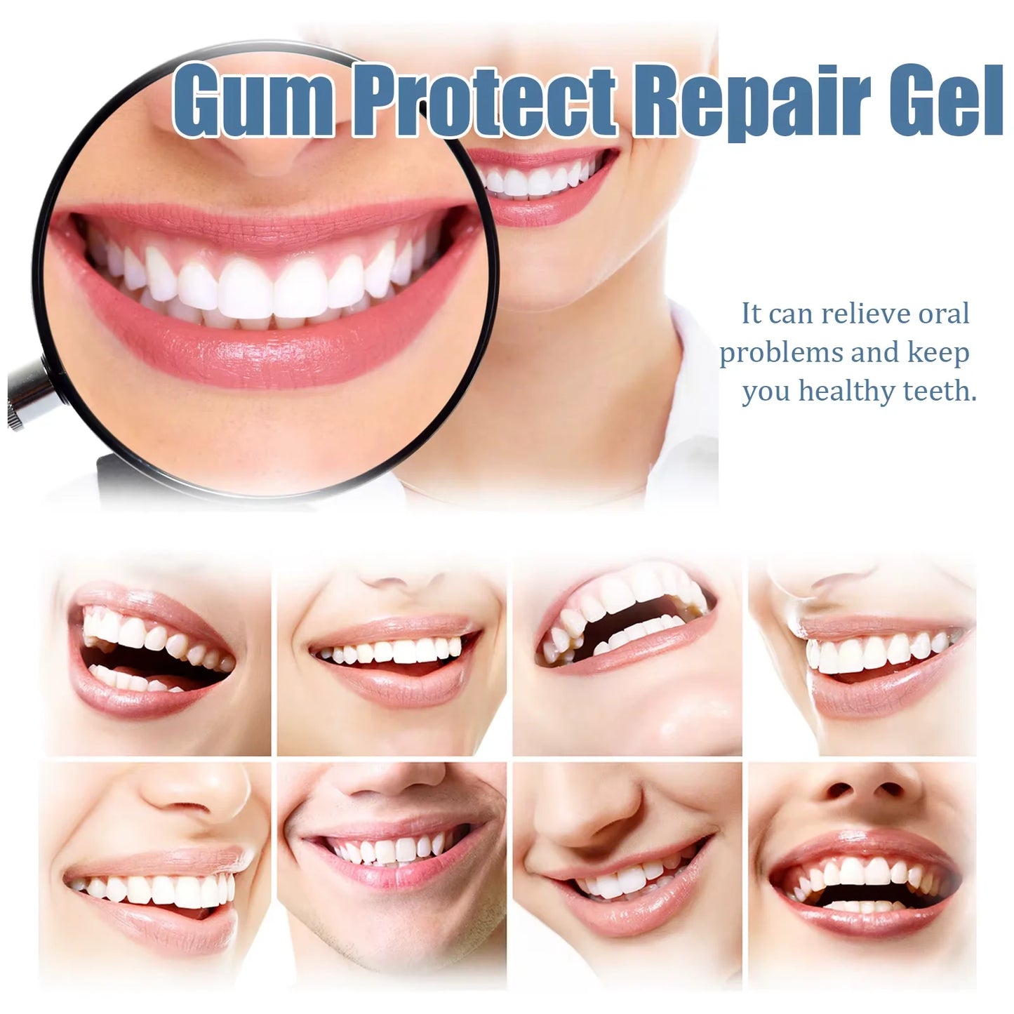 3-Pack Dental Repair Gel Relieves Inflamed Gums and Deep Clean Tooth Dirt Care Reduces Bad Breath Gums Fresh Breath Care Gel