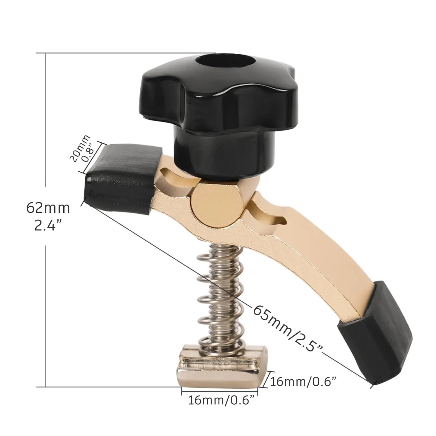 2PCS Mini Hold Down Clamp Kit, CNC Router Clamp for Woodworking and Metalworking, Compatible with 3018 CNC Router Machines