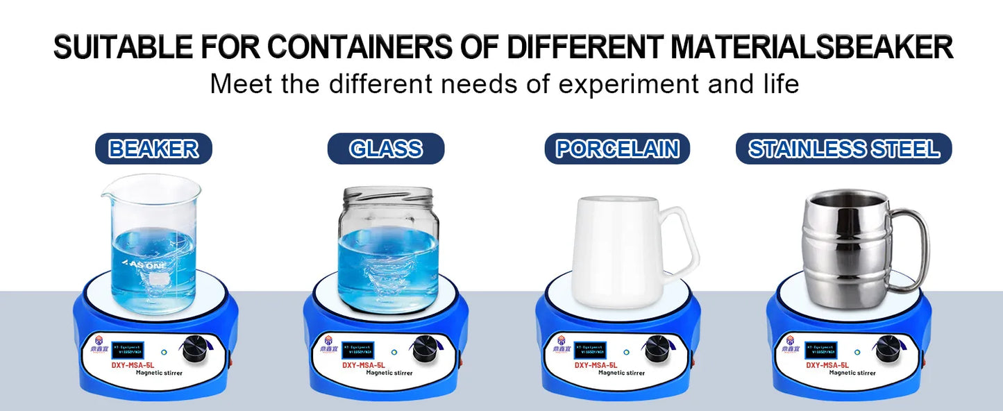 DXY 3000ml 5000ml Mini Magnetic Stirrer Digital Display Liquid Mixer Vortex Equipment With two Stir Bar