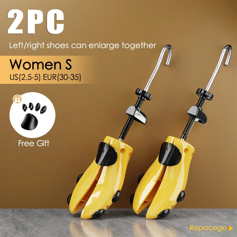 Repacego 1/2Piece Shoe Trees Adjustable Shoe Stretcher Plastic Expander Men Women Unisex Length Width shoes Extender Keeper Heel