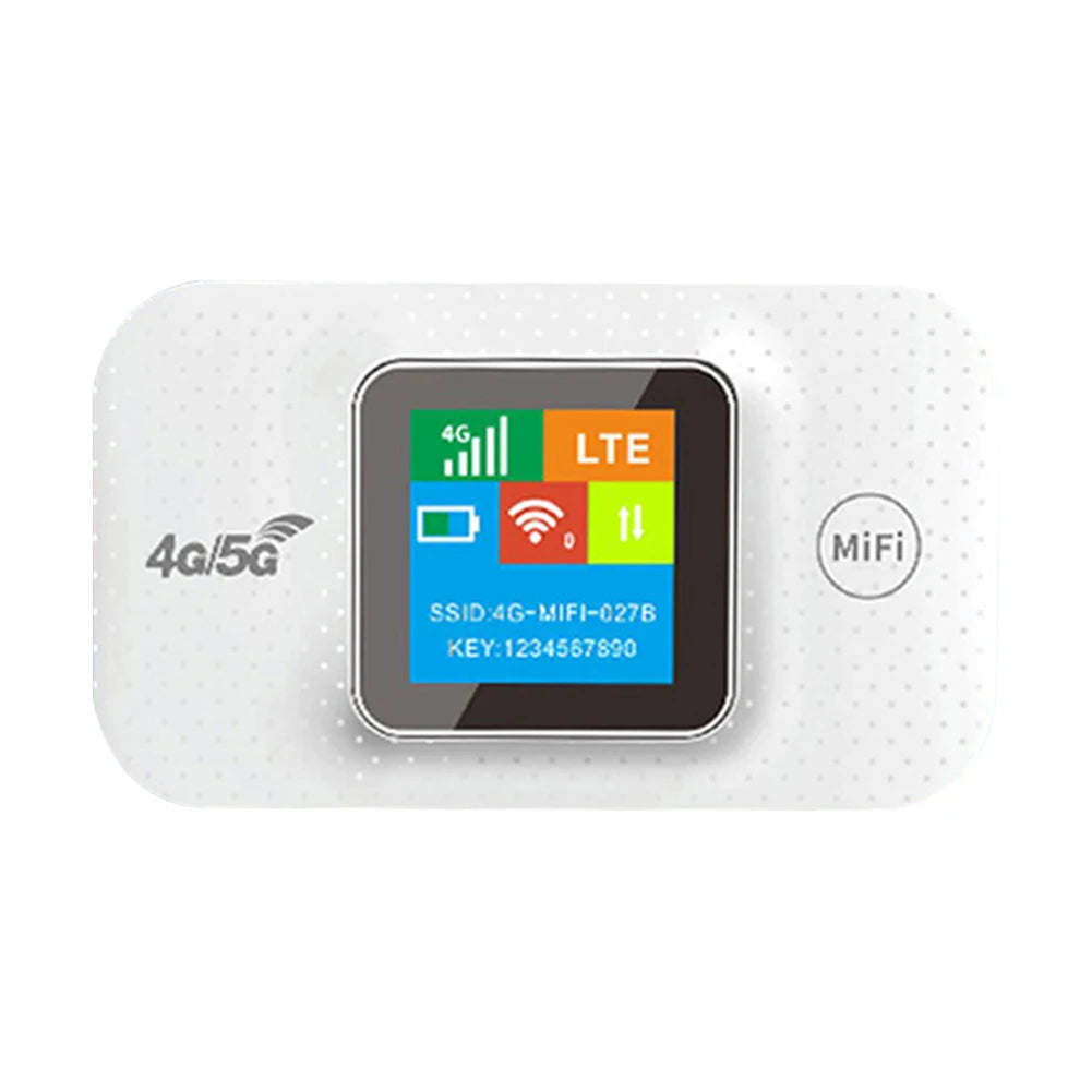 4G LTE Portable WiFi Hotspot 150Mbps Wireless Internet Router with Sim Card Slot Mini Outdoor Hotspot for Home Office Car Travel