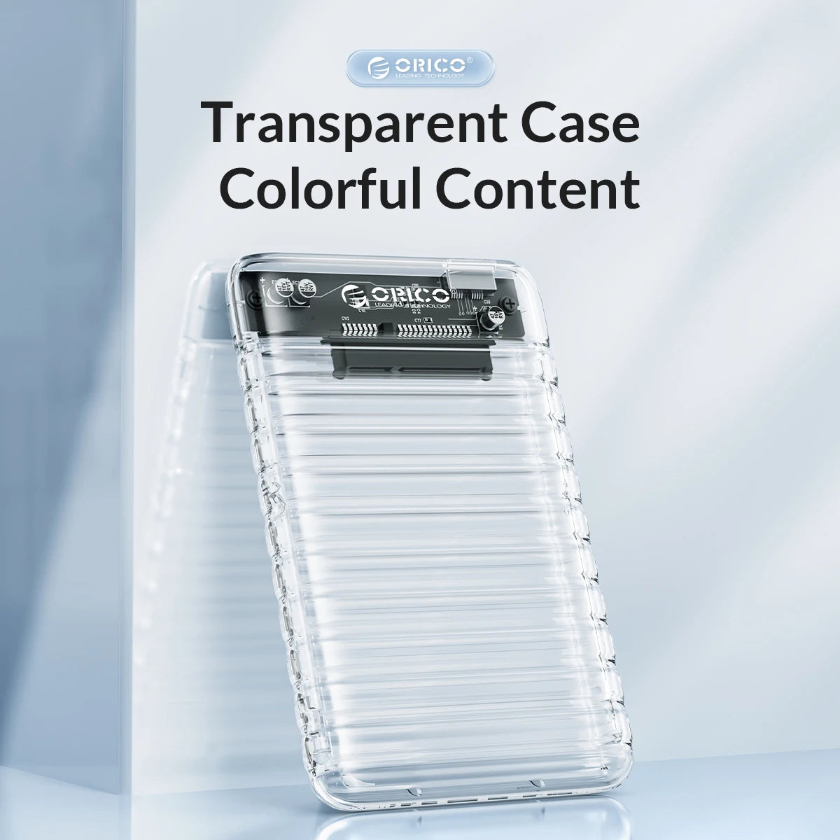 ORICO Transparent HDD Case SATA to USB 3.0 Hard Drive Case External 2.5'' HDD Enclosure for HDD SSD Disk Case Box Support UASP