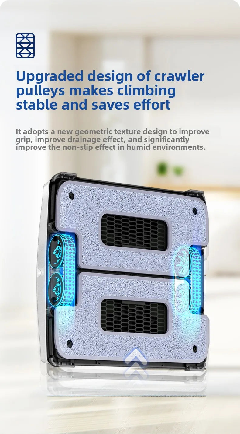 HOBOT S7 Pro Home Fully Automatic Glass Cleaning Artifact Double sided Ponyo Remote Control Window Cleaning Robot water spray