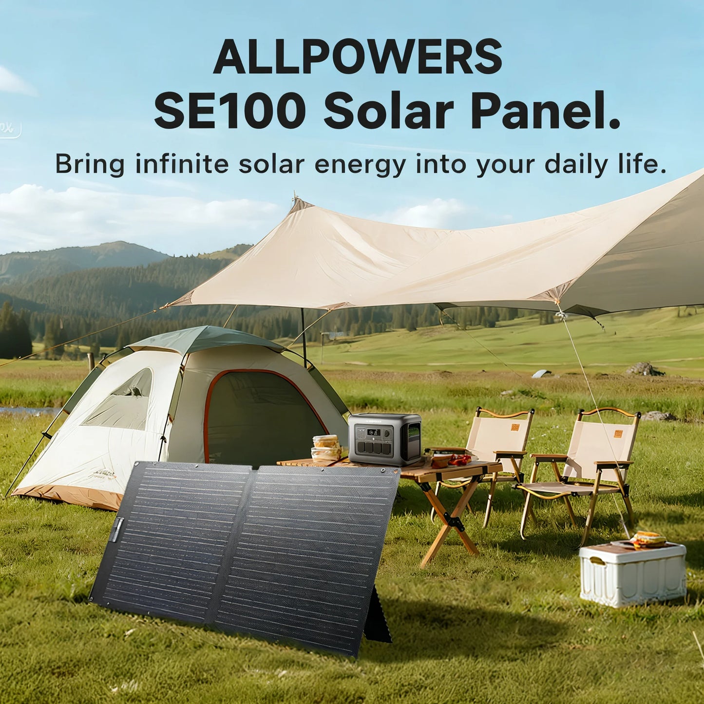 ALLPOWERS Foldable Solar Cell Solar Charger 60W 100W 200W Portable Solar Panel for Powerstation Boat Roof Garden Camping