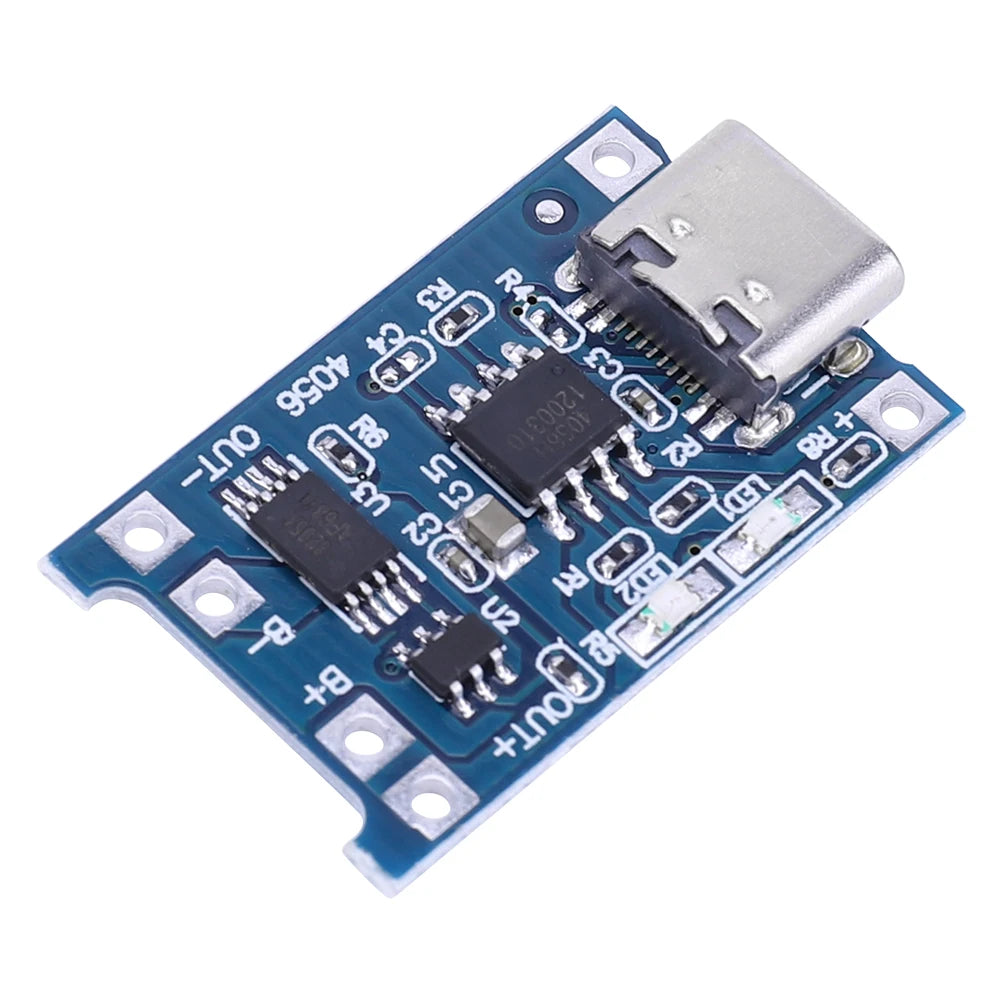 1-20PCS 5V 1A 18650 TP4056 Lithium Battery Charger Module Charging Board With Protection Dual Functions 1A Type-C/Micro/Mini USB