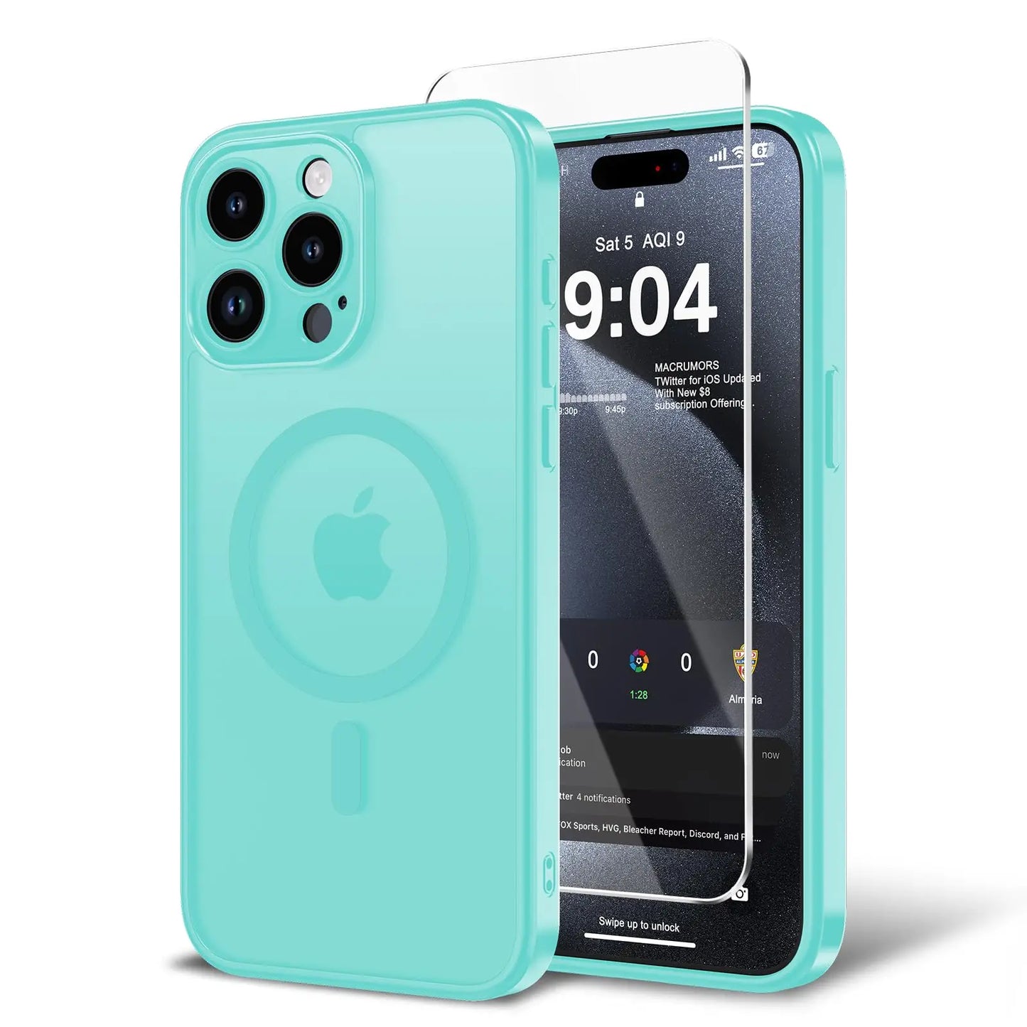for iPhone 16E/iPhone 17E Case with Screen Protector, [Compatible with Magsafe] Ultra Slim Translucent Matte Shockproof Protecti
