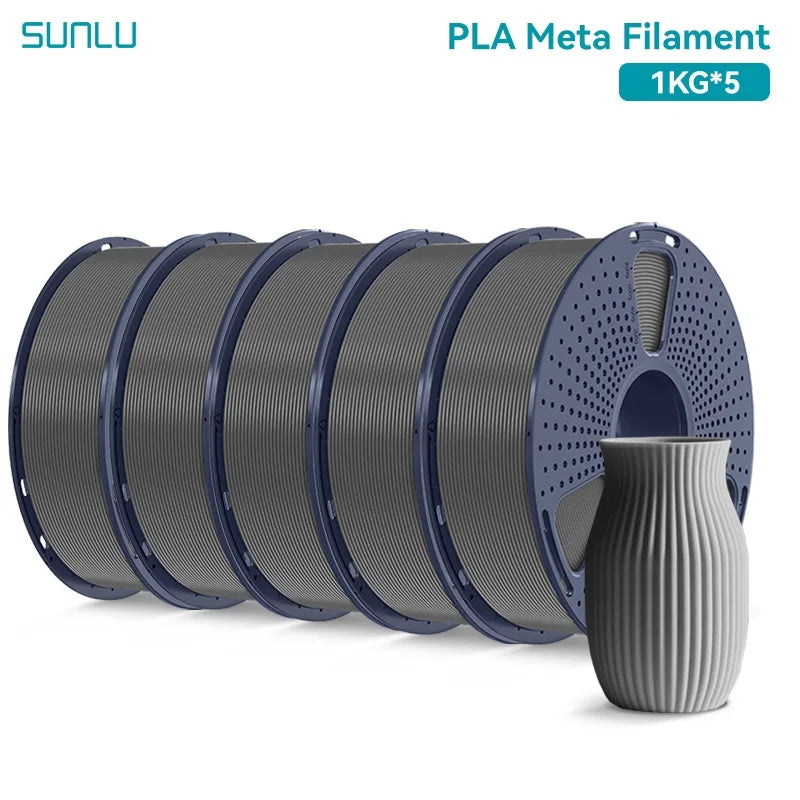 SUNLU 5KG 3D Filament PLA+/PLA+2.0/AntiString PLA /PLA Meta/High Speed PLA Filamnet 1.75mm 1KG Filament for 3D Printer& 3D Pen