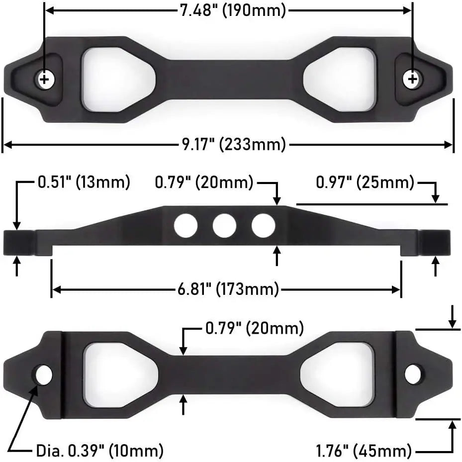 Heavy Duty Battery Hold Down Billet Aluminum Battery Tie Down Bracket J Bolts