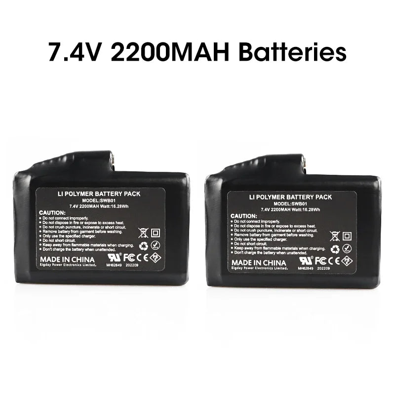 7.4V 3000 mAh Charger Rechargeable Lithium Polymer Battery Heated Gloves Socks Heated Jackets Vest Motorcycle Gloves USB Battery