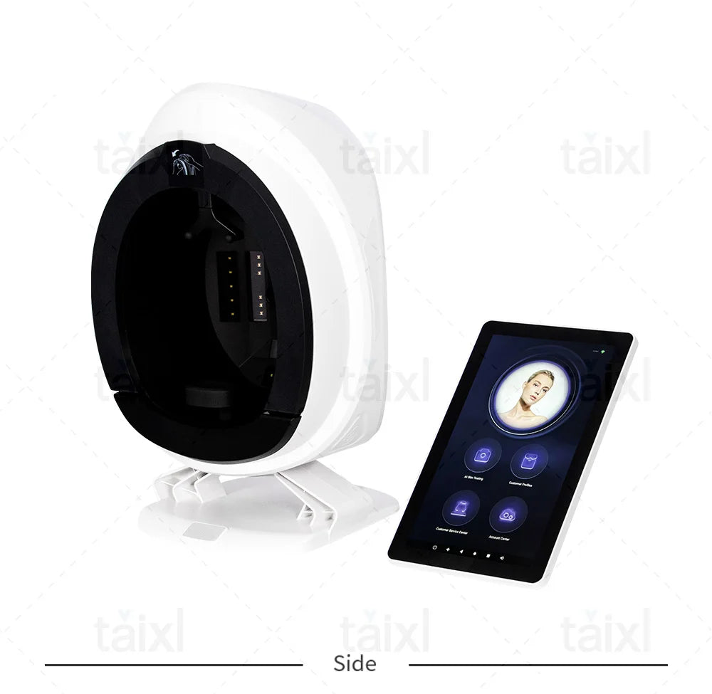NEW 3D Skin Scanner Care Facial Analyzer Monitor Machine Mirror Portable Testing English Detector Face Camera Test Analysis