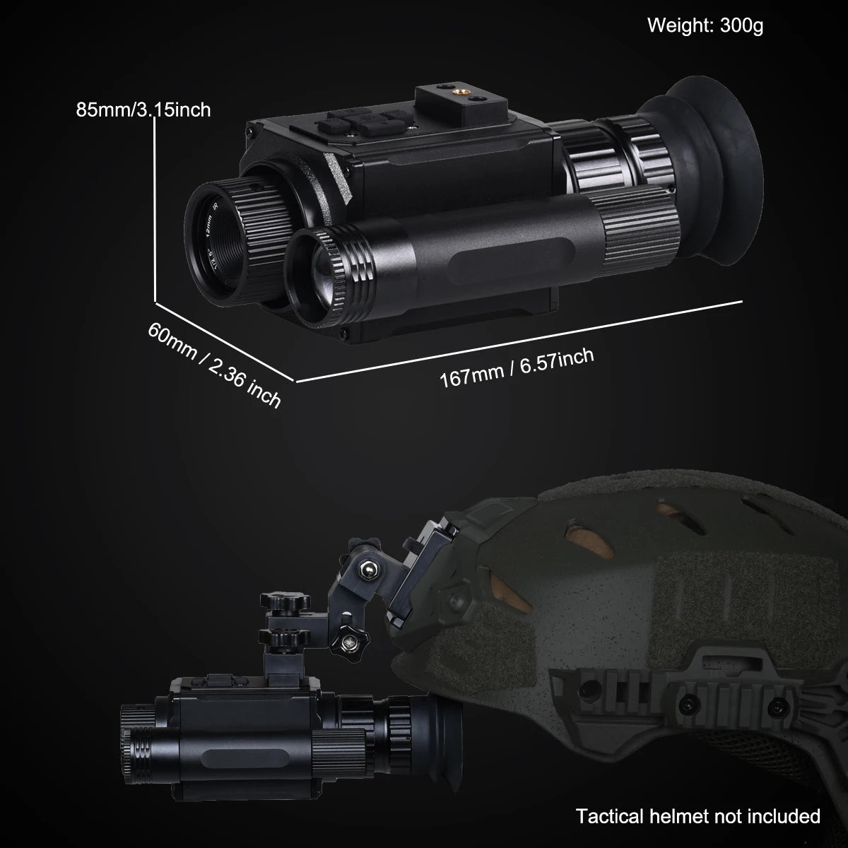 HD 1080P Night Vision Goggles with Head-Mounted and Helmet-Mounted 940nm IR 5X Zoom Night Vision Monocular for Hunting Camping