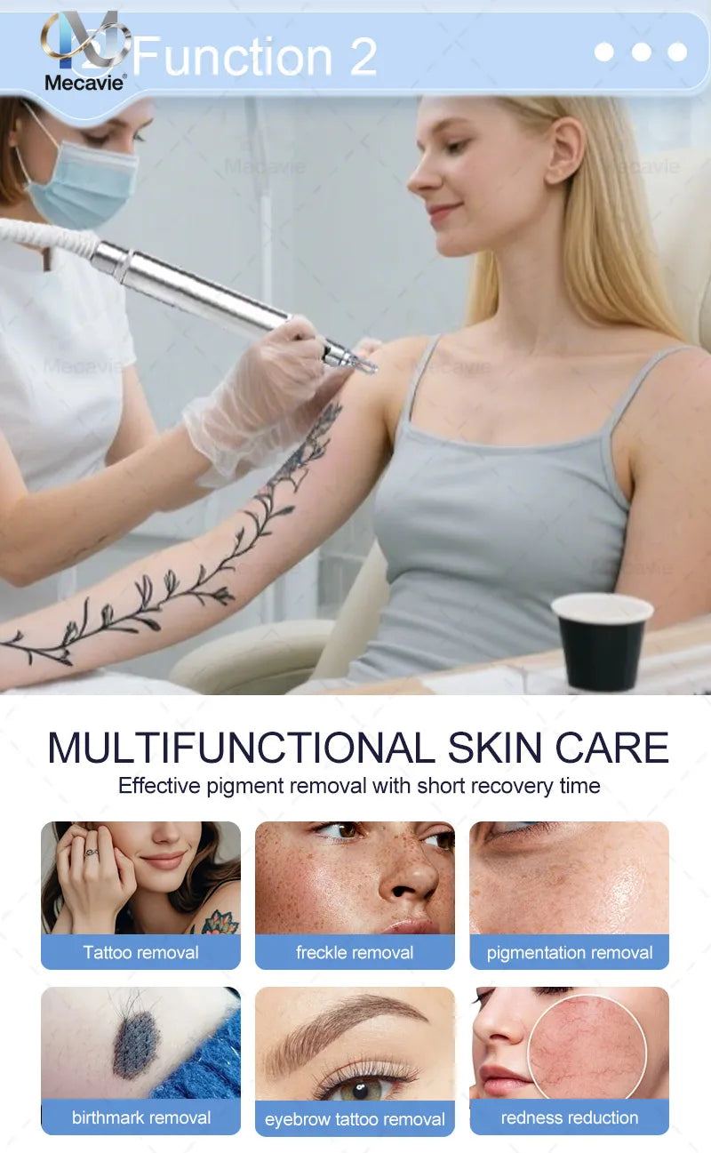 Newest 2 in 1 Multifunction Epilation Diode Laser Hair Removal Machine Pico laser Nd Yag tattoo removal machine Carbon Peeling