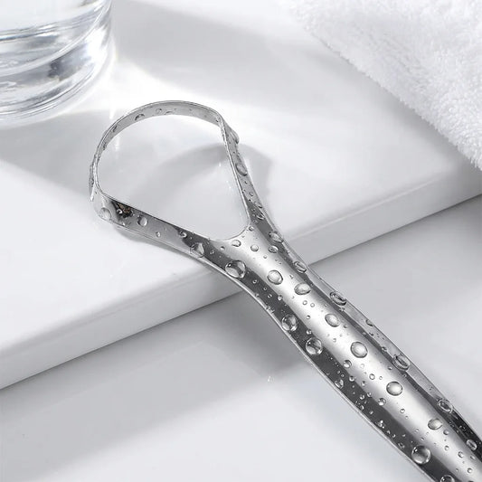 Travel Portable Tongue Scraper, Oral Hygiene Kit, Companion to Toothbrush, Compact & Hygienic Case Included