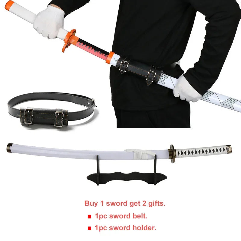 80cm/31.5"Roronoa Zoro Katana Anime Sword  Cosplay Weapons Props 3pc Toy Sword Set  Shusui Lchimonji  Sandai Kitetsu