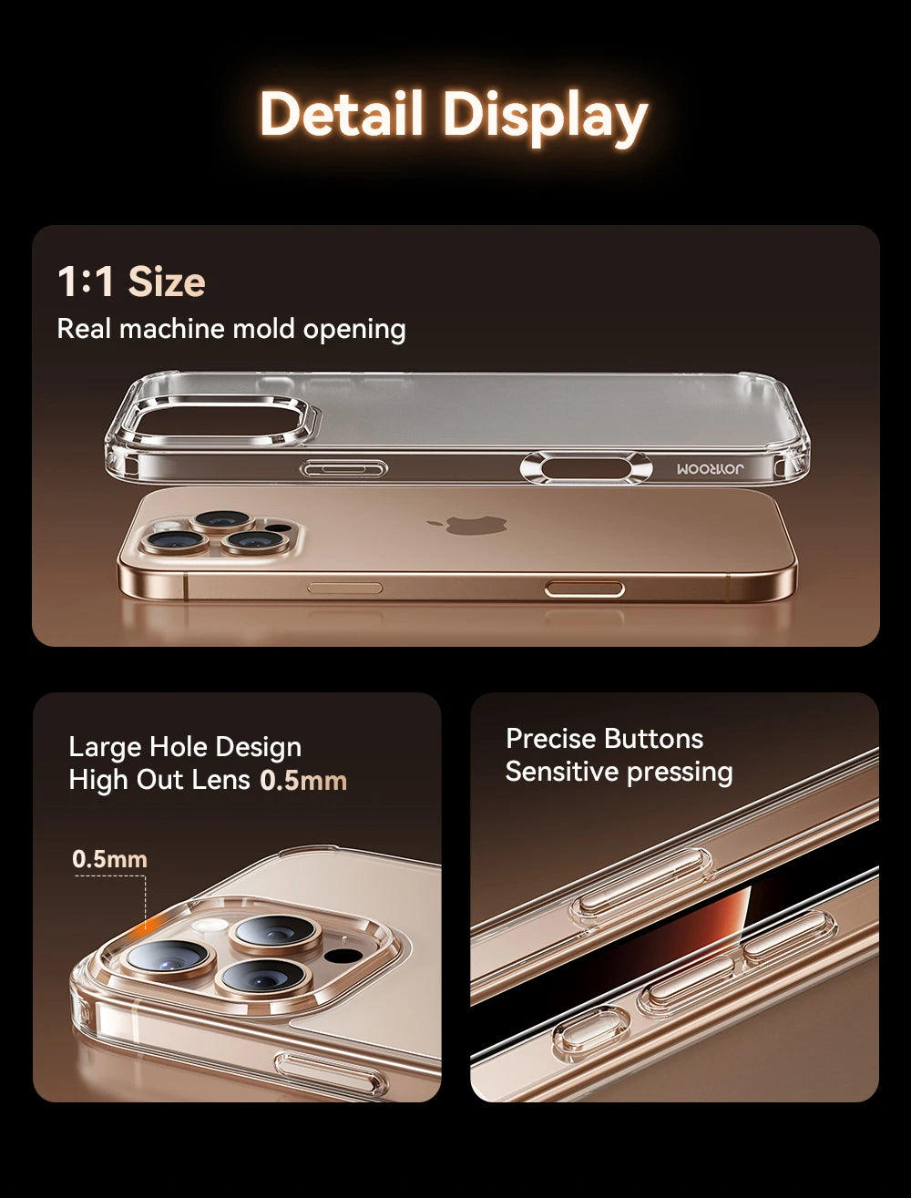 Joyroom For iPhone 17 Pro Max Case Frosted Case Shockproof Matte Case Cover For iPhone 16 Pro Max Wireless Charger Magnet Cover