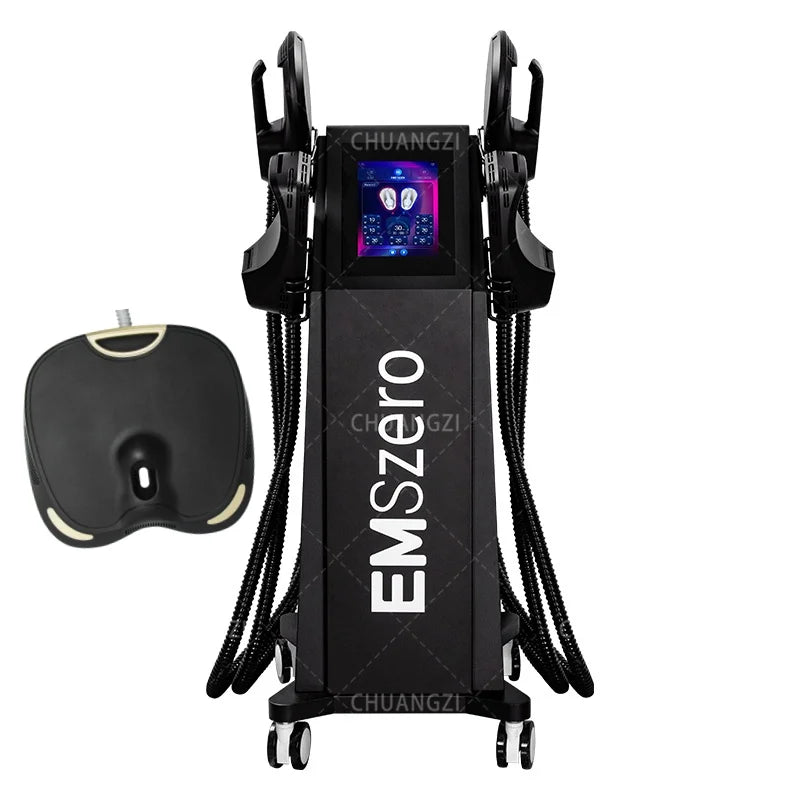 Professional EMSzero RF Machine 2024 EMSzero Body Sculpting Machine 4 Handle Fat Burning EMS Slimming Muscle Stimulator 15 Tes