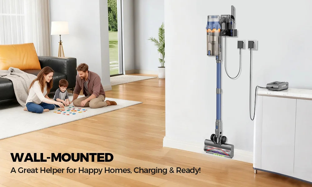 Cotiar 650W 60kPa Vertical Vacuum Cleaner Handheld Home Appliance Cordless Vacuum Cleaner 70 Mins Runtime Multi-functional  S25
