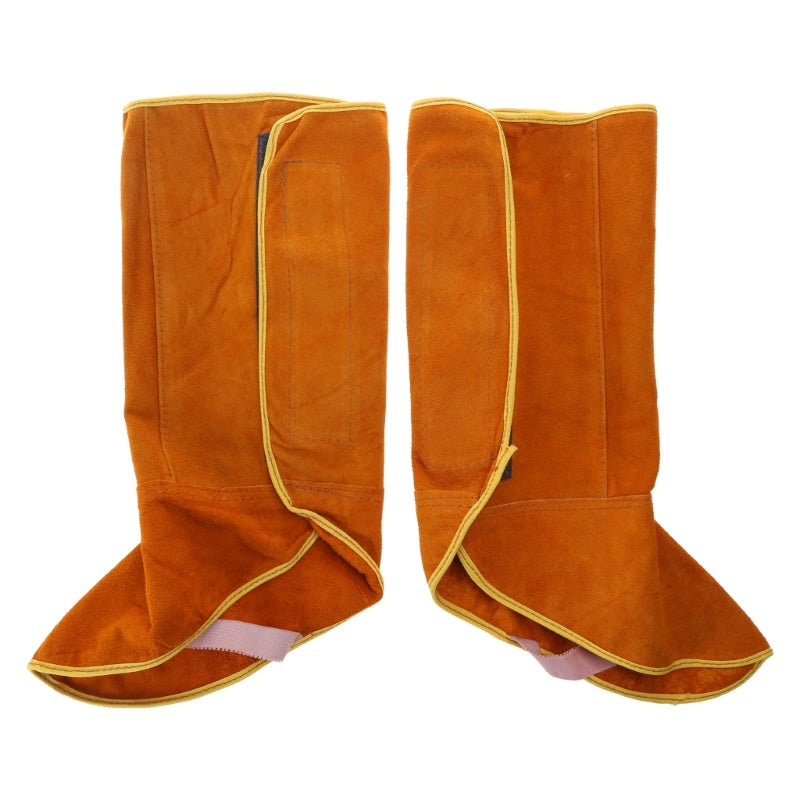 Leather Welding Spats 15'' Shoes Cover Working Tool Protection Welder Feet Cover