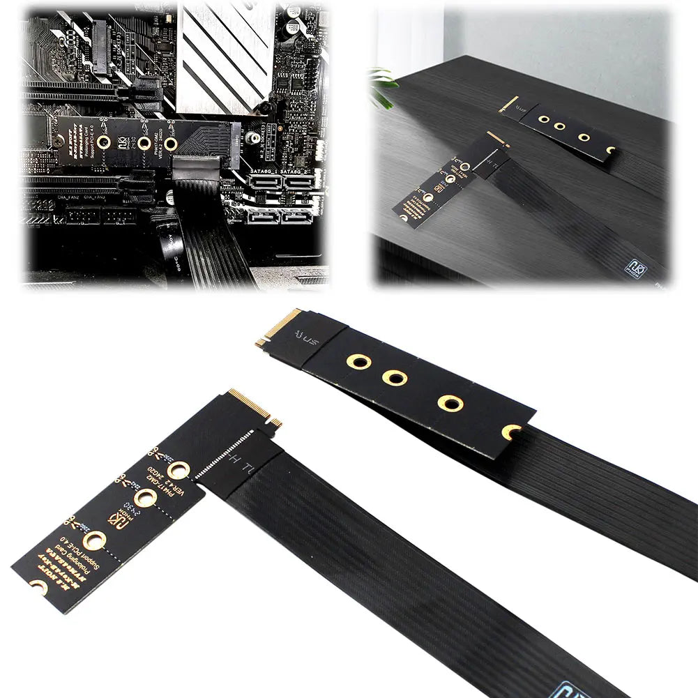 M.2 NVME Extender NGFF M-Key PCIe4.0 SSD Extention Card M.2 NVMe SSD Extension Cable for M.2 2230 2242 2260 2280 SSD