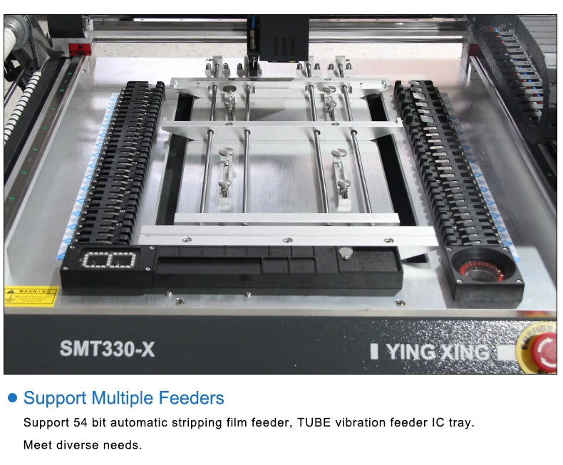 Stock in EU YX HOT SALE Pick and Place Machine SMT330-X with High Precision Mount with Step Servo System