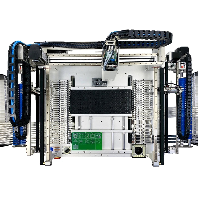 Q2S Dual 6 Heads 54 Bits Full Vision Desktop Automatic SMT Pick and Place Machine Chip Mounter