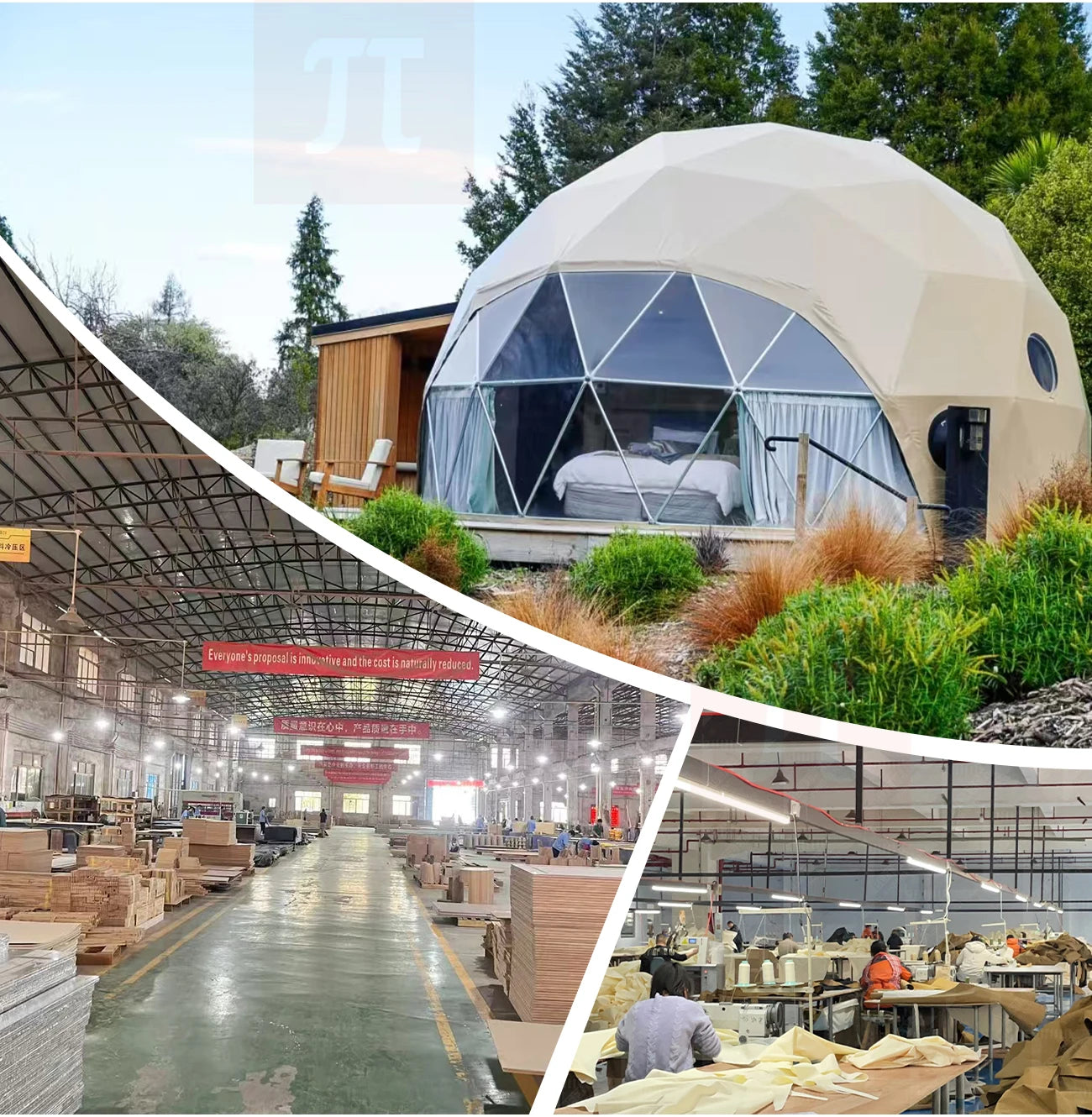 7M Customized Spherical Hotel Tents Outdoor Transparent PVC Dome Tent Geodesic House with Bathroom for Events Hotel Campsite