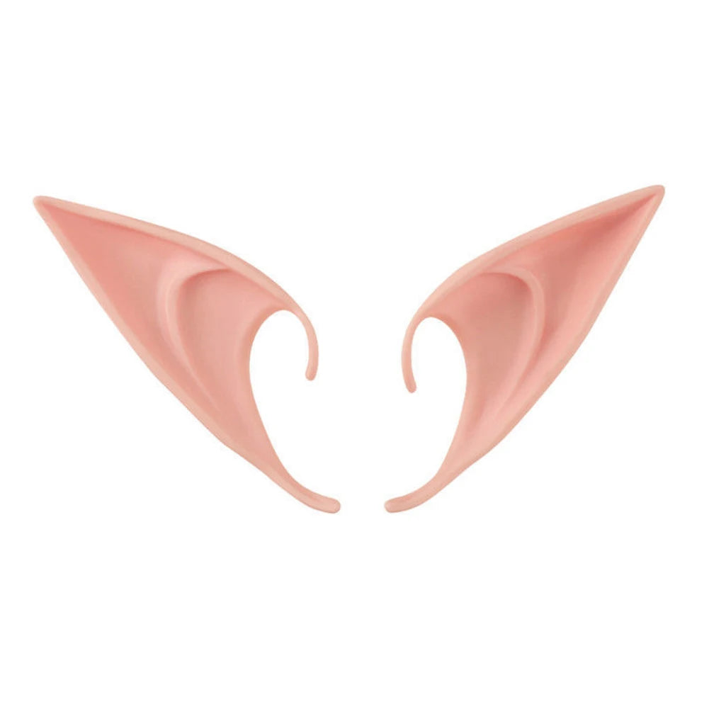 1-10Pairs Halloween Elf Ears,Latex Ears for Angel,Halloween Cosplay Decoration,Masquerade Costume,Fairy Photo Props for Girl