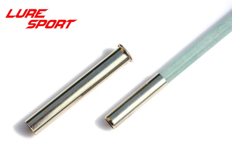 LureSport 5 sets Brass Ferrules Chrome Plated Rod connecting tube Fishing Rod Building Component Repair Pole DIY Accessory