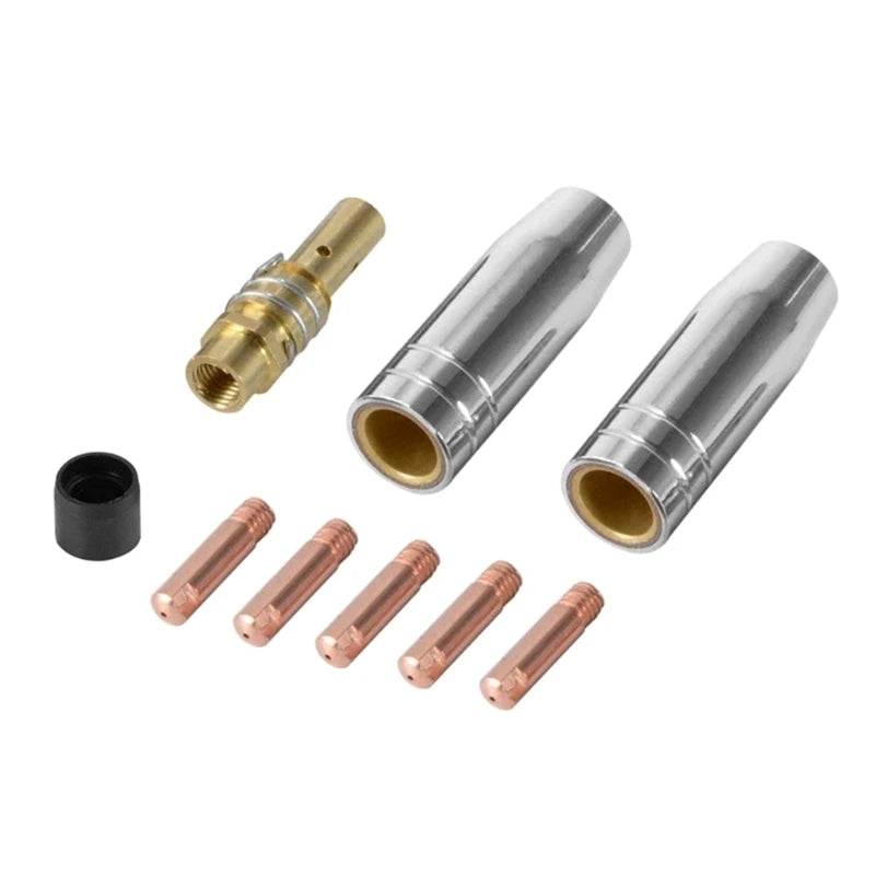 9 Pieces/set 0.8X25Mm Contact Nozzle Tip Holder Mig Welding Accessory