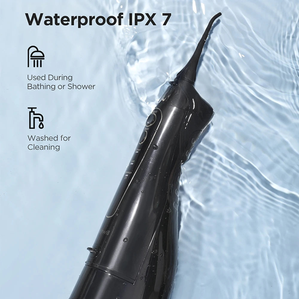 Fairywill Portable Dental Water Flosser waterproof design