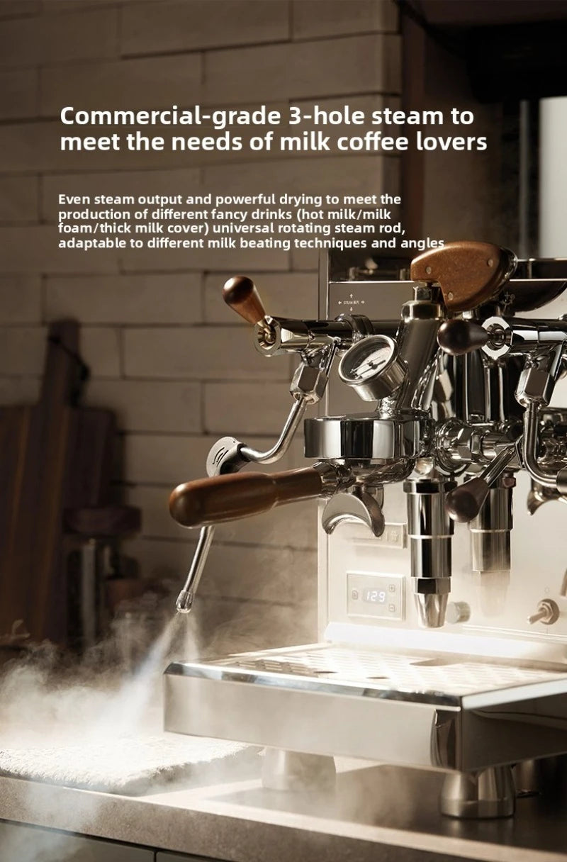 Semi-Automatic Coffee Maker,3035A/B/C Concentration E61 Brewing Head, Semi-automatic Dual Boiler 15 Bar Vibration Pump
